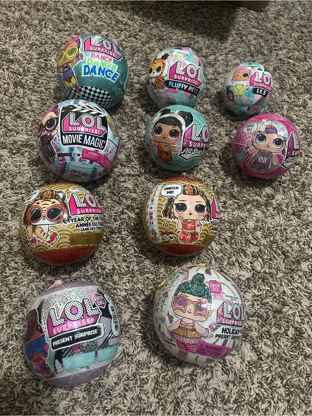 L.O.L. Surprise! Collectible Surprise Balls in - Bundle of 10!!